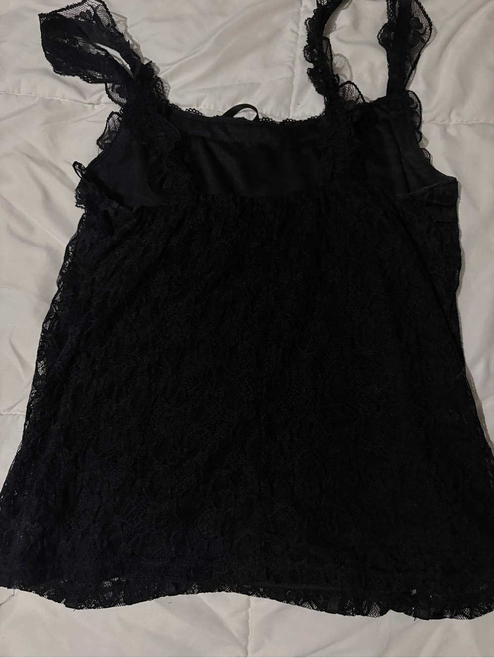 Willow and Root Buckle Black Lace Camisole Tank Top - Women